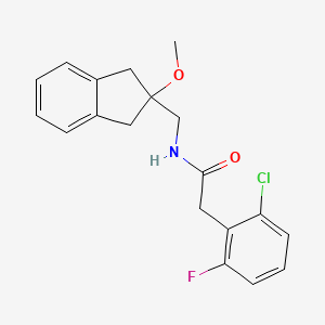 2-(2-chloro-6-fluorophenyl)-N-((2-methoxy-2,3-dihydro-1H-inden-2-yl)methyl)acetamide