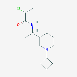 2-Chloro-N-[1-(1-cyclobutylpiperidin-3-yl)ethyl]propanamide