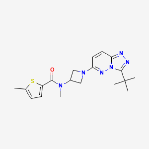 N-(1-(3-(tert-butyl)-[1,2,4]triazolo[4,3-b]pyridazin-6-yl)azetidin-3-yl)-N,5-dimethylthiophene-2-carboxamide