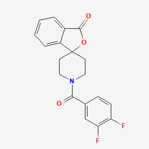 molecular formula C19H15F2NO3 B2487316 1'-(3,4-difluorobenzoyl)-3H-spiro[2-benzofuran-1,4'-piperidine]-3-one CAS No. 1797318-97-8