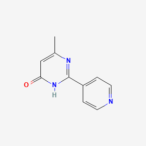molecular formula C10H9N3O B2487354 6-methyl-2-(pyridin-4-yl)pyrimidin-4(3H)-one CAS No. 59341-68-3