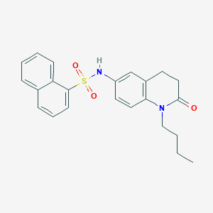 molecular formula C23H24N2O3S B2487371 N-(1-butyl-2-oxo-1,2,3,4-tetrahydroquinolin-6-yl)naphthalene-1-sulfonamide CAS No. 941912-17-0