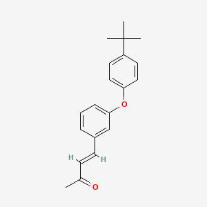 molecular formula C20H22O2 B2487438 (3E)-4-[3-(4-tert-butylphenoxy)phenyl]but-3-en-2-one CAS No. 551930-90-6