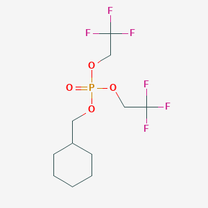 molecular formula C11H17F6O4P B2487441 cyclohexylmethylbis(2,2,2-trifluoroethyl)phosphate CAS No. 2445792-82-3