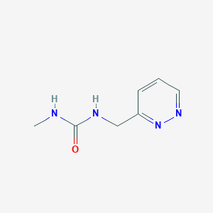 molecular formula C7H10N4O B2487452 3-Methyl-1-[(pyridazin-3-yl)methyl]urea CAS No. 1702174-33-1