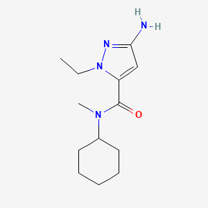 3-amino-N-cyclohexyl-1-ethyl-N-methyl-1H-pyrazole-5-carboxamide