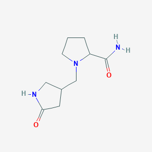 1-((5-Oxopyrrolidin-3-yl)methyl)pyrrolidine-2-carboxamide