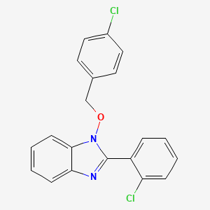 1-[(4-chlorobenzyl)oxy]-2-(2-chlorophenyl)-1H-1,3-benzimidazole