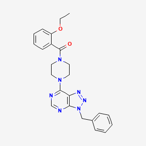 molecular formula C24H25N7O2 B2487512 1-{3-benzyl-3H-[1,2,3]triazolo[4,5-d]pyrimidin-7-yl}-4-(2-ethoxybenzoyl)piperazine CAS No. 920186-36-3