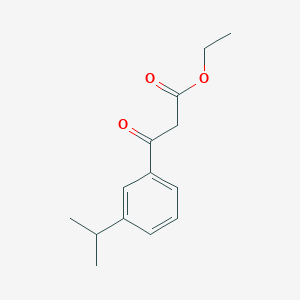molecular formula C14H18O3 B2487524 Ethyl (3-isopropylbenzoyl)acetate CAS No. 1260842-79-2