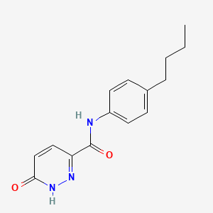 molecular formula C15H17N3O2 B2487574 N-(4-butylphenyl)-6-oxo-1,6-dihydropyridazine-3-carboxamide CAS No. 846589-51-3