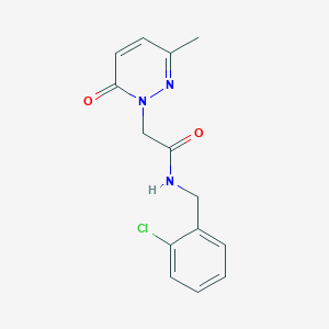N-(2-chlorobenzyl)-2-(3-methyl-6-oxopyridazin-1(6H)-yl)acetamide