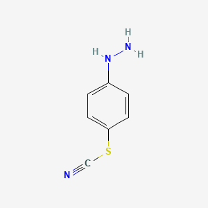 molecular formula C7H8ClN3S B2487580 (4-Thiocyanatophenyl)hydrazine CAS No. 74411-22-6