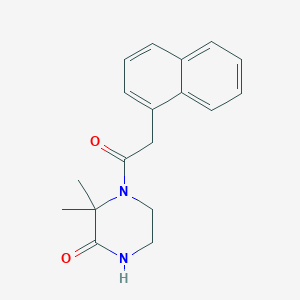 3,3-Dimethyl-4-(2-(naphthalen-1-yl)acetyl)piperazin-2-one