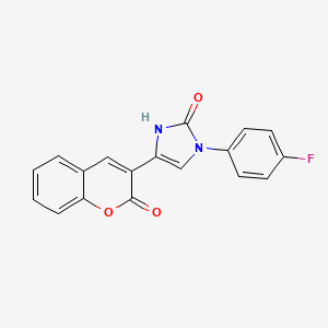 3-(4-fluorophenyl)-5-(2-oxochromen-3-yl)-1H-imidazol-2-one