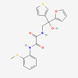 N1-(2-(furan-2-yl)-2-hydroxy-2-(thiophen-3-yl)ethyl)-N2-(2-(methylthio)phenyl)oxalamide