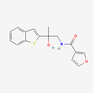 N-(2-(benzo[b]thiophen-2-yl)-2-hydroxypropyl)furan-3-carboxamide