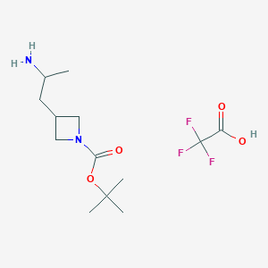 Tert-butyl 3-(2-aminopropyl)azetidine-1-carboxylate trifluoroacetic acid