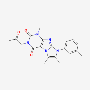 4,7,8-Trimethyl-6-(3-methylphenyl)-2-(2-oxopropyl)purino[7,8-a]imidazole-1,3-dione