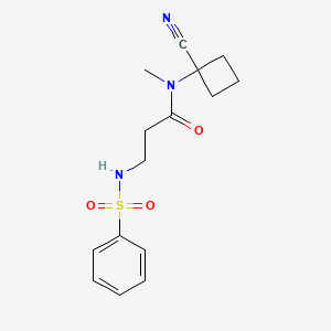 3-benzenesulfonamido-N-(1-cyanocyclobutyl)-N-methylpropanamide