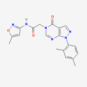 2-(1-(2,4-dimethylphenyl)-4-oxo-1H-pyrazolo[3,4-d]pyrimidin-5(4H)-yl)-N-(5-methylisoxazol-3-yl)acetamide