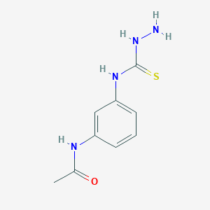 molecular formula C9H12N4OS B2487627 N-{3-[(aminocarbamothioyl)amino]phenyl}acetamide CAS No. 508214-60-6