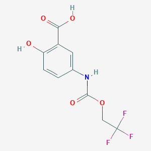 2-Hydroxy-5-{[(2,2,2-trifluoroethoxy)carbonyl]amino}benzoic acid