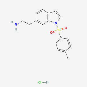 2-[1-(4-methylbenzenesulfonyl)-1H-indol-6-yl]ethan-1-amine hydrochloride