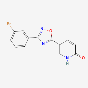 5-[3-(3-bromophenyl)-1,2,4-oxadiazol-5-yl]pyridin-2(1H)-one