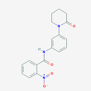 2-nitro-N-(3-(2-oxopiperidin-1-yl)phenyl)benzamide