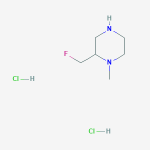 2-(Fluoromethyl)-1-methylpiperazine dihydrochloride
