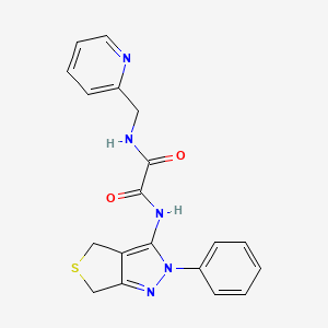 N1-(2-phenyl-4,6-dihydro-2H-thieno[3,4-c]pyrazol-3-yl)-N2-(pyridin-2-ylmethyl)oxalamide