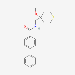 N-((4-methoxytetrahydro-2H-thiopyran-4-yl)methyl)-[1,1'-biphenyl]-4-carboxamide