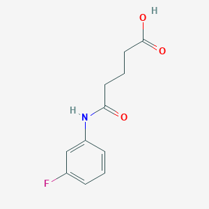 5-[(3-Fluorophenyl)amino]-5-oxopentanoic acid