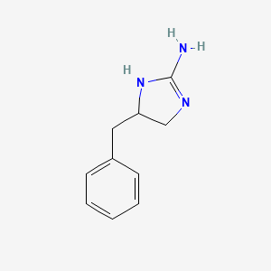 molecular formula C10H13N3 B2487696 5-benzyl-4,5-dihydro-1H-imidazol-2-amine CAS No. 94830-58-7
