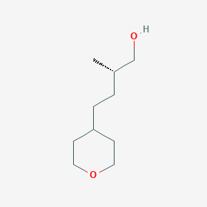 molecular formula C10H20O2 B2487711 (2S)-2-Methyl-4-(oxan-4-yl)butan-1-ol CAS No. 2248187-52-0