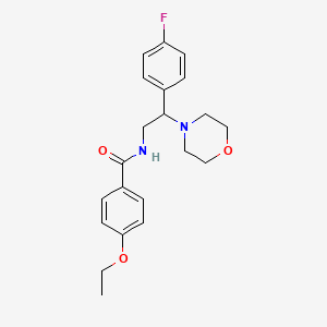 molecular formula C21H25FN2O3 B2487716 4-ethoxy-N-(2-(4-fluorophenyl)-2-morpholinoethyl)benzamide CAS No. 941964-79-0
