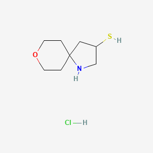 8-Oxa-1-azaspiro[4.5]decane-3-thiol;hydrochloride