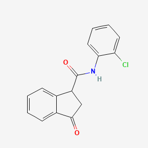 molecular formula C16H12ClNO2 B2487738 N-(2-chlorophenyl)-3-oxo-2,3-dihydro-1H-indene-1-carboxamide CAS No. 1207021-89-3