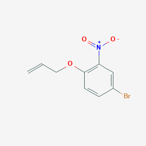 molecular formula C9H8BrNO3 B2487764 4-Bromo-2-nitro-1-(prop-2-en-1-yloxy)benzene CAS No. 865716-13-8