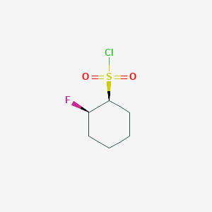 molecular formula C6H10ClFO2S B2487795 (1S,2R)-2-氟环己烷-1-磺酰氯 CAS No. 2091598-16-0