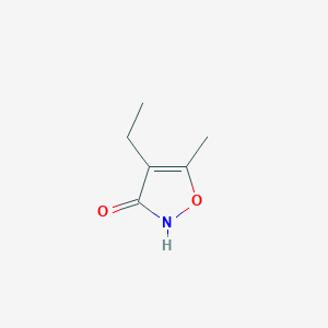 molecular formula C6H9NO2 B2487815 4-Ethyl-5-methyl-1,2-oxazol-3-ol CAS No. 932-12-7