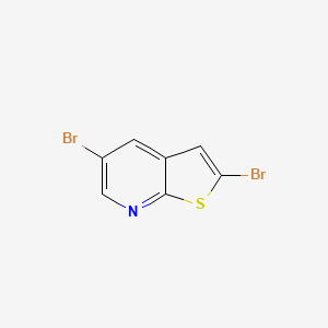 molecular formula C7H3Br2NS B2487827 2,5-Dibromothieno[2,3-b]pyridine CAS No. 2413898-26-5