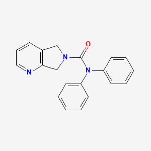 molecular formula C20H17N3O B2487828 N,N-diphenyl-5H-pyrrolo[3,4-b]pyridine-6(7H)-carboxamide CAS No. 2319719-00-9