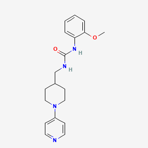 molecular formula C19H24N4O2 B2487841 1-(2-Methoxyphenyl)-3-((1-(pyridin-4-yl)piperidin-4-yl)methyl)urea CAS No. 2034508-46-6
