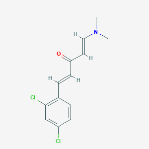 molecular formula C13H13Cl2NO B2487850 (1E,4E)-1-(2,4-dichlorophenyl)-5-(dimethylamino)penta-1,4-dien-3-one CAS No. 339278-34-1