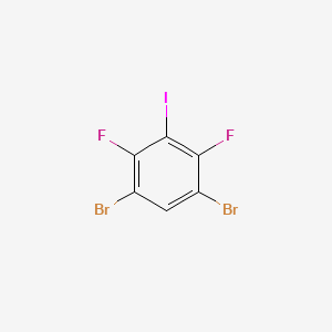 molecular formula C6HBr2F2I B2487851 1,5-Dibromo-2,4-difluoro-3-iodobenzene CAS No. 679836-60-3