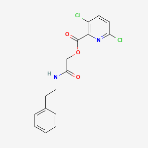 molecular formula C16H14Cl2N2O3 B2487858 [(2-Phenylethyl)carbamoyl]methyl 3,6-dichloropyridine-2-carboxylate CAS No. 940782-27-4