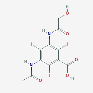 molecular formula C11H9I3N2O5 B024879 Ioxotrizoic acid CAS No. 19863-06-0