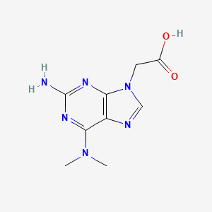 molecular formula C9H12N6O2 B2487902 [2-amino-6-(dimethylamino)-9H-purin-9-yl]acetic acid CAS No. 2108483-69-6